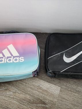 adidas Kids Gradient Lunch Bag - Pink Blue Nike Black Lunch Bag Never Used
